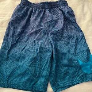 Blue Geometric Men's Shorts